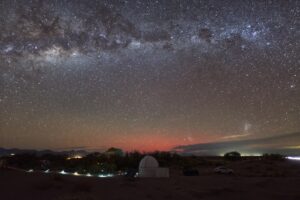 Aurora Austral fue vista desde San Pedro de Atacama