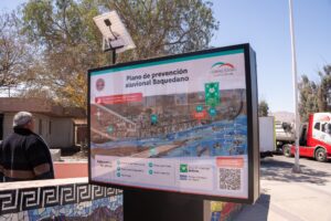 MINERA LOMAS BAYAS INSTALÓ PLANOS ALUVIONALES EN BAQUEDANO